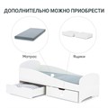 Кровать детская с бортиком Momal  Twin белый 03608