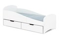 Кровать детская с бортиком Momal  Twin белый 03608