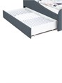 Кровать детская мягкая с бортиком и ящиком, 160х70, "Letmo" (велюр) 02069