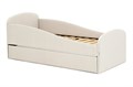 Кровать детская мягкая с бортиком и ящиком, 160х70, "Letmo" (велюр) 02069