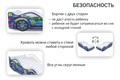 Кровать машина детская с бортиком и ортопедическим основанием, 160х70 512